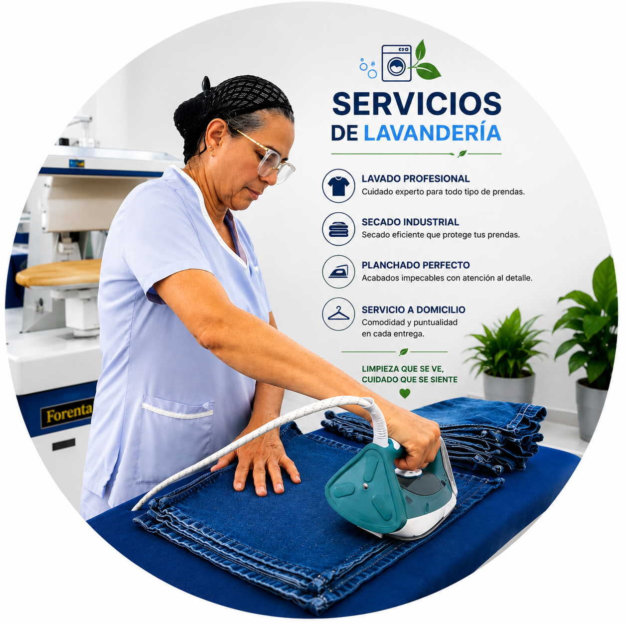 Servicios ofrecidos de lavanderia LIMPYTEC